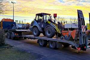 Transport eines Radladers